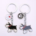 2021 Met Met Metal Black Shiba INU Keychain dames Mute Shape Keychain Creative Car Keychain Gift